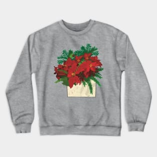 Poinsettias in Box Crewneck Sweatshirt